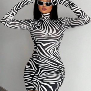 Zebra print dress